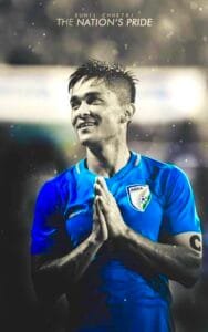 Buy Sunil Chetri Black T shirt