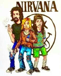 Buy Kurt Cobain print White T shirt