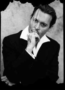 Buy Johny Depp print Black T shirt