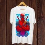 Buy Deadpool print white T shirt