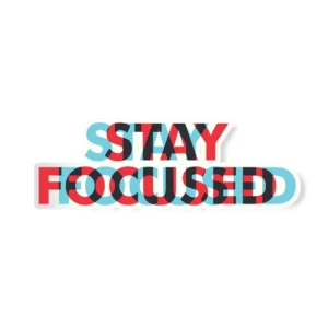Buy Stay Focused white T shirt