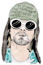 Buy Kurt Cobain White Tshirt