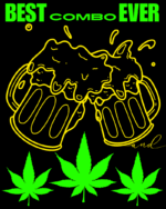 Buy Stoner Black T shirt