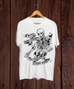 Buy Skeleton White T shirt