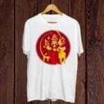 Buy Ma Durga White T shirt