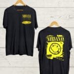 Buy Both Side Nirvana print Black T shirt