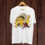 Buy Ma Durga print White T shirt