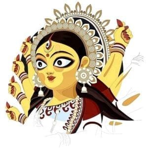 Buy Ma Durga print White T shirt