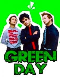 Greenday Round neck White T shirt