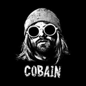 Kurt Cobain Black T shirt