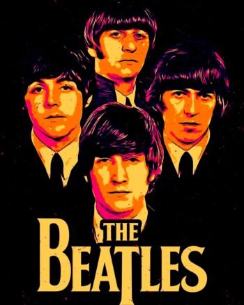 Buy The Beatles Black T shirt