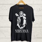 Nirvana print Black T shirt