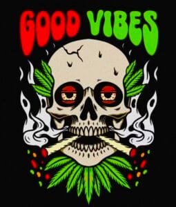 Buy Good Vibes Black T shirt