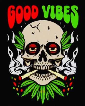 Buy Good Vibes Black T shirt