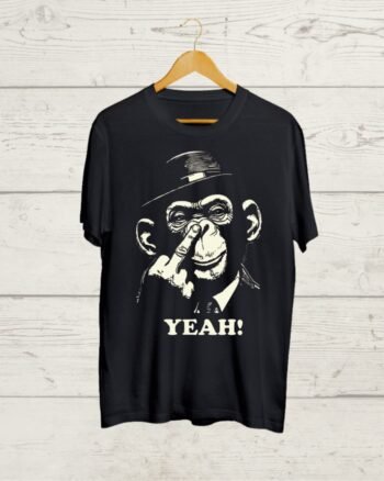 Buy Funny Monkey Black T shirt