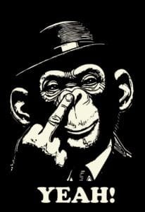 Buy Funny Monkey Black T shirt