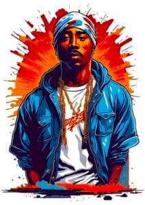 Buy Tupac Shakur white T shirt