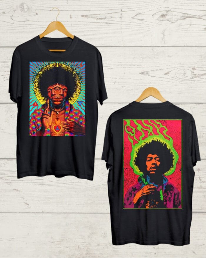 Buy Both Side Jimi Hendrix Print T Shirt - OikotaanTees