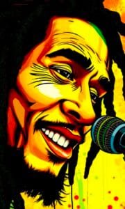 Both Side print Bob Marley T shirt