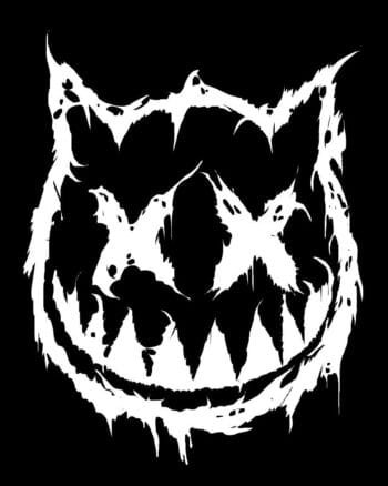 Both Side print Evil Smiley T shirt