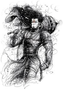 Buy Bajrang Bali white T shirt