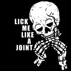 Round neck Black Tshirt for Stoners