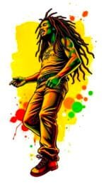 Bob Marley Graphic print white T shirt
