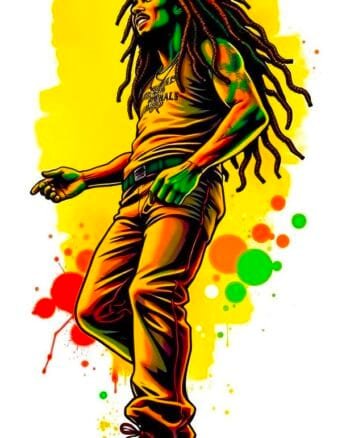 Bob Marley Graphic print white T shirt