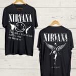Both Side Nirvana print Round neck Tee