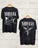 Both Side Nirvana print Round neck Tee