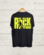 Both Side Queen print Black T shirt