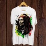 Bob Marley White Tshirt