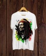 Bob Marley White Tshirt