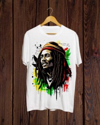 Bob Marley White Tshirt