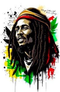 Bob Marley White Tshirt