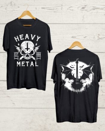 Both Side print Heavy Metal T shirt