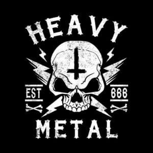 Both Side print Heavy Metal T shirt