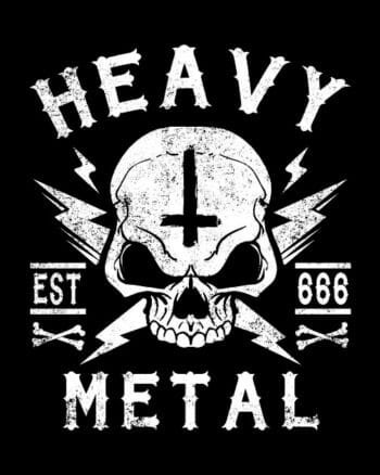 Both Side print Heavy Metal T shirt
