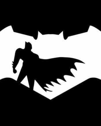 Both side Batman print Black T shirt