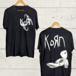 Both Side Korn print Black T shirt