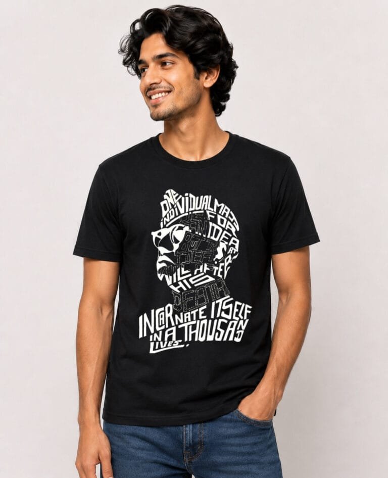 Netaji Subhash Bose Black T shirt