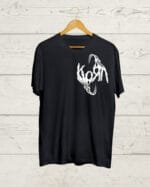 Both Side Korn print Black T shirt