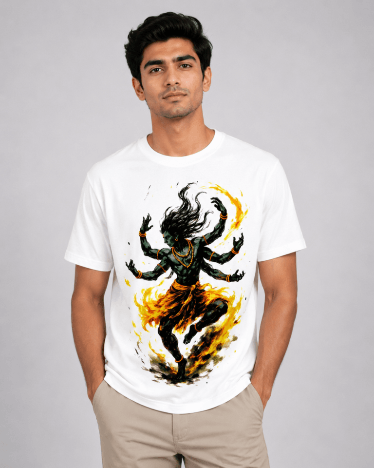 Buy Shiva Tandav white T shirt