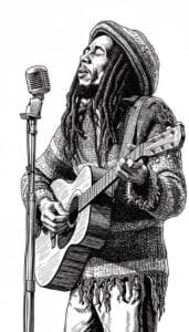 Bob Marley White T shirt