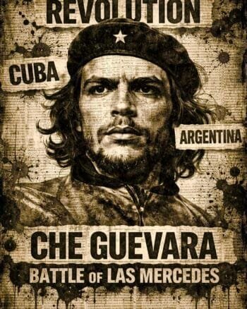 Buy Che Guevara Round neck Black T shirt
