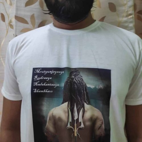 Customer in Shiva tshirt